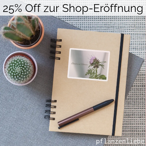 Spreadshirt Sticker Shop-Eröffnung Willkommensrabatt Phazelie lila Beauty in Nature Grau Grün Violett